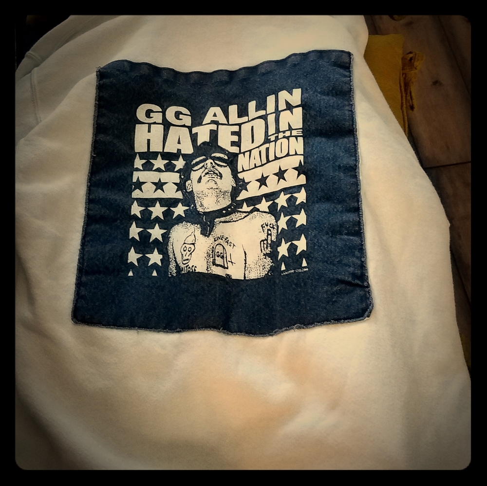 Hand made punk rock sweatshirt